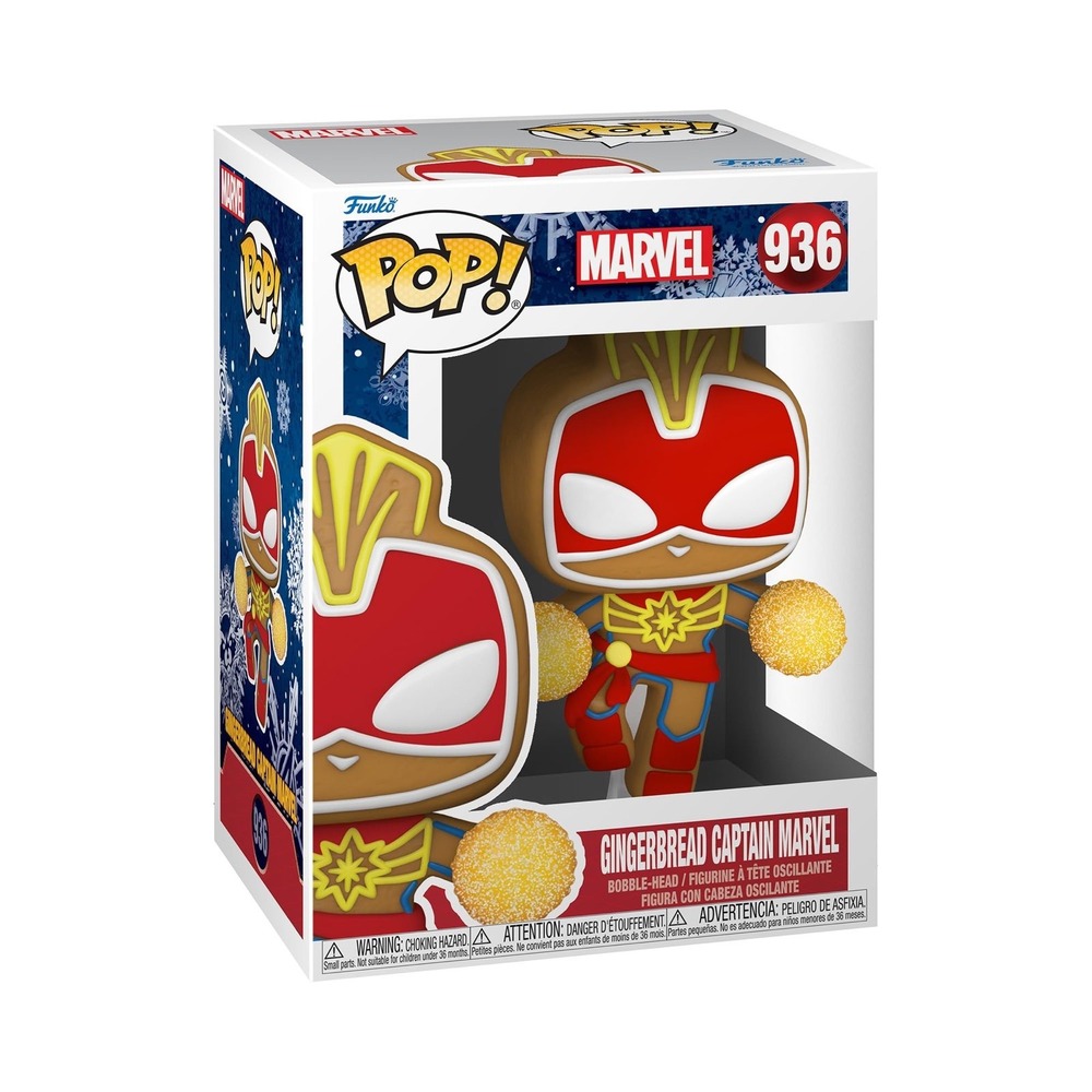 Funko Pop! Marvel - Holiday - Gingerbread Capain Marvel #936